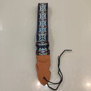 Bootsy Premium Woven Guitar Straps - Violet Blue Yellow Diamond Pattern