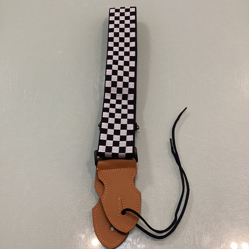 Bootsy Premium Woven Guitar Straps - Chequered