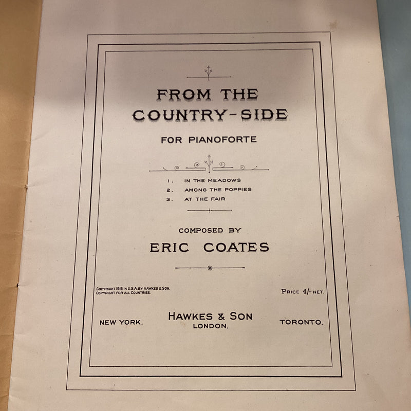 (Pre-Loved) From The Country Side For Piano by Eric Coates - Hawkes and Son