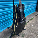 (Pre-Loved) Aria TA-50 Semi Hollow Electric Guitar in Black