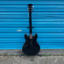 (Pre-Loved) Aria TA-50 Semi Hollow Electric Guitar in Black