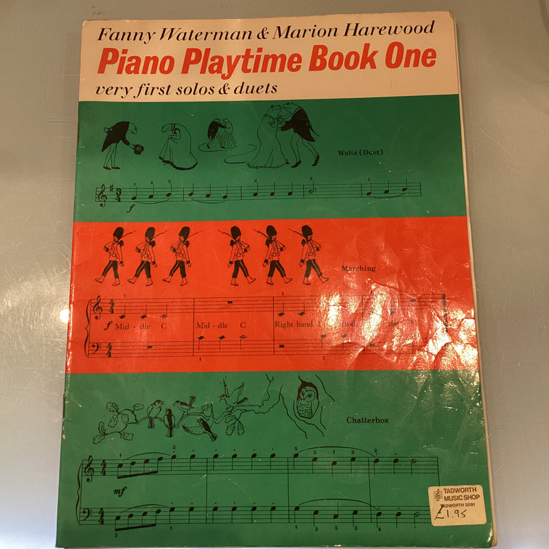 (Pre-Loved) Piano Playtime Book One - Piano Solos and Duets (Waterman and Harewoood)