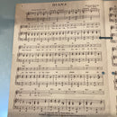(Pre-Loved) Diana - Paul Anka Single Sheet for Voice and Piano