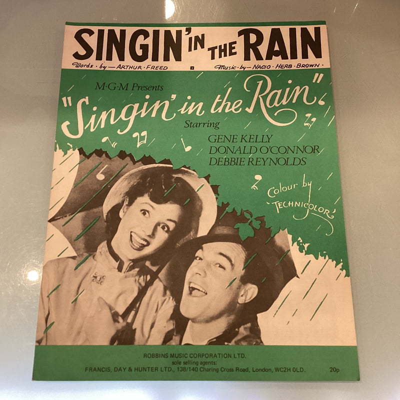 (Pre-Loved) Singin' In The Rain - Single Sheet Vintage - Vocal, Piano and Ukulele