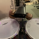 (Pre-Loved) Timbales 13" and 14" with Stand including 2 Temple Blocks (Wood Blocks), 7" Cowbell and Timbale Sticks (and holder)