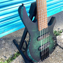 Cort Space 5 String Bass Guitar with Padded Gig Bag in Star Dust Green