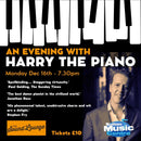 Piano Workshop with Harry the Piano.. Monday 16th December 5-6pm