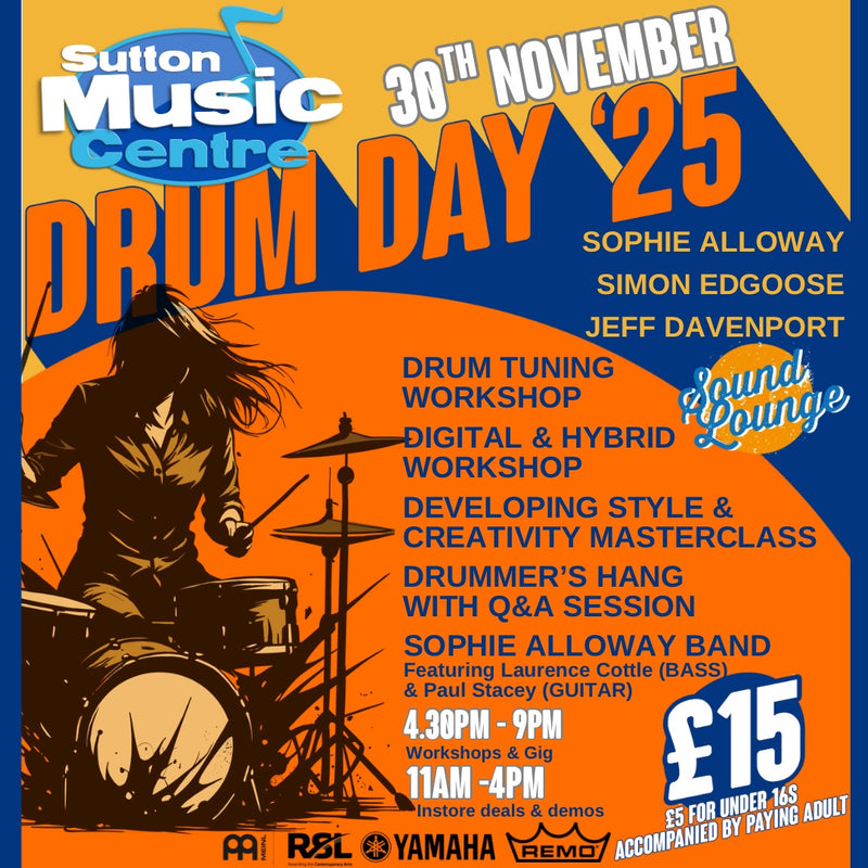 Sutton Music Centre’s Drum Day ‘25 - Sunday 30th November 2025