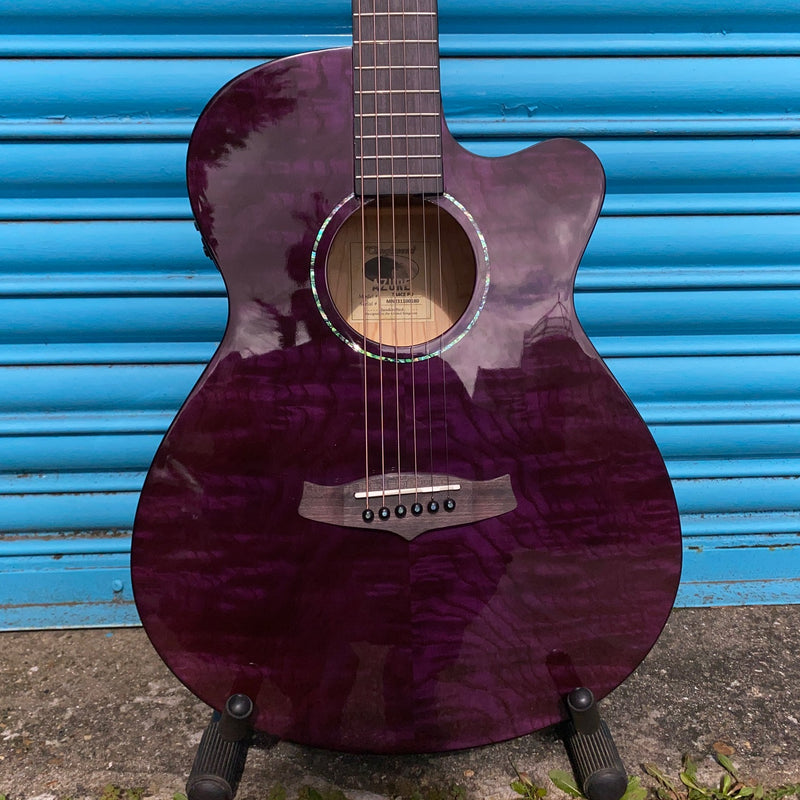 Tanglewood Azure TA4CE-PU Super-Folk Electro-Acoustic Guitar Purple