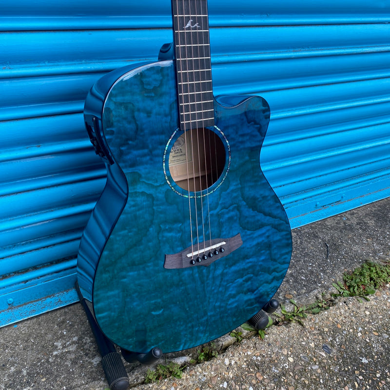 Tanglewood Azure TA4CE-BL Super-Folk Electro-Acoustic Guitar Blue