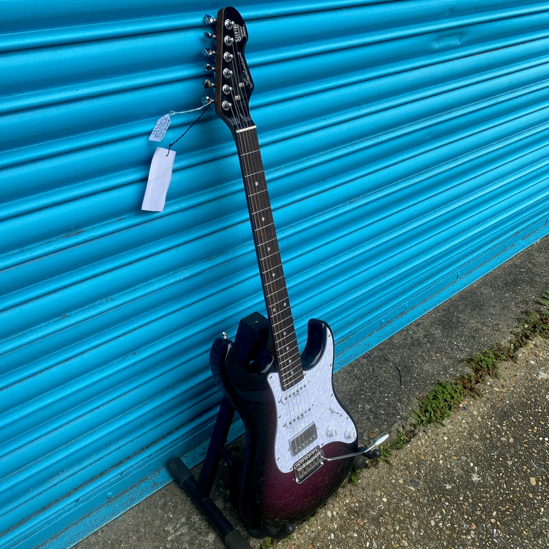Sceptre Gen II Ventana Deluxe Thru-Violet Strat-Style Electric Guitar