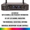 KAM UHF Fixed Twin Channel Wireless Microphone System