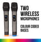 KAM UHF Fixed Twin Channel Wireless Microphone System