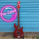 (Pre Owned) Yamaha BB614 Active Bass Guitar Raspberry Red