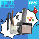 Northstar Strat Beginner Electric Guitar Basic Package - Inca Silver