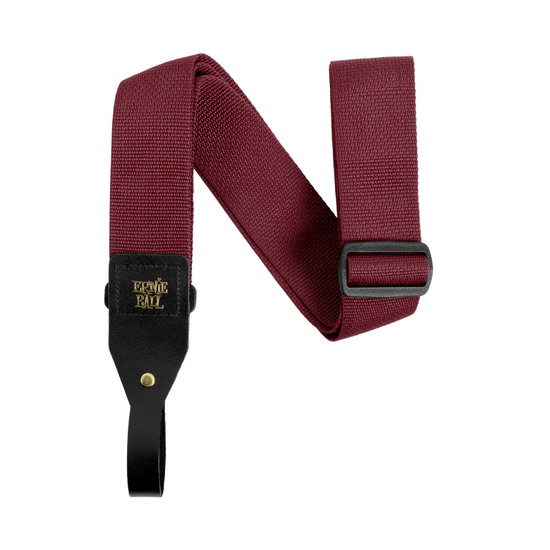 Ernie Ball Polypro Acoustic Strap Burgundy