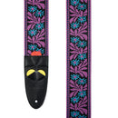 Amumu Guitar Strap - Purple Flower with 3 Pics