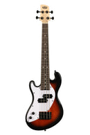 Kala UBass Solid Body Ukuele Electric Bass - Sunburst (Left-Handed) Inc. Padded Gig Bag