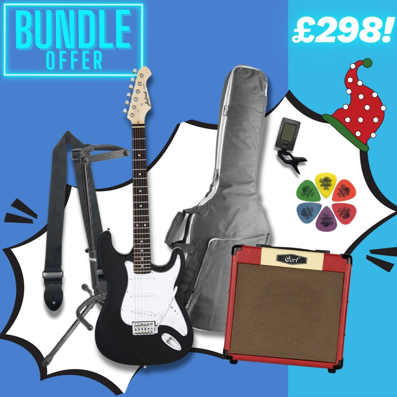 Aria STG-003 Beginner Electric Guitar Upgrade Package