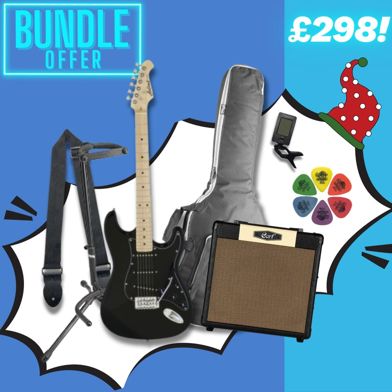 Aria STG-003 Beginner Electric Guitar Upgrade Package