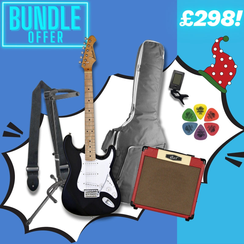 Aria STG-003 Beginner Electric Guitar Upgrade Package