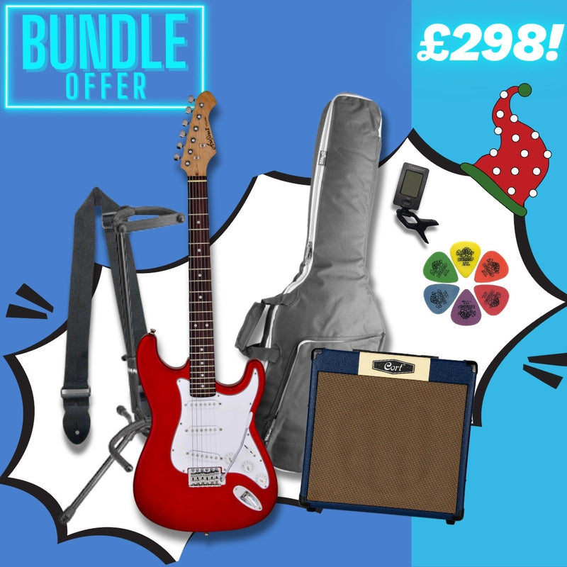 Aria STG-003 Beginner Electric Guitar Upgrade Package
