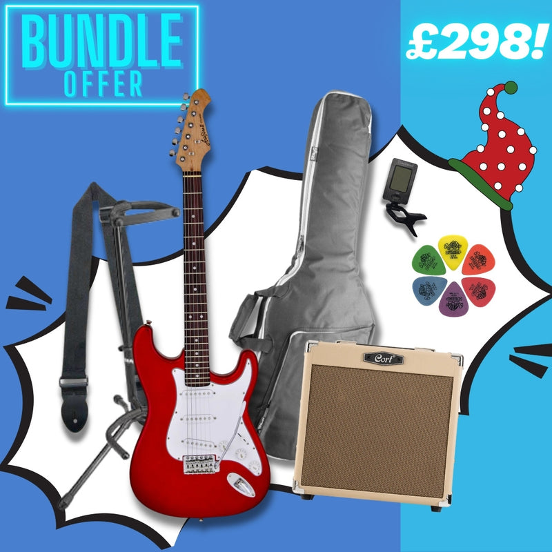 Aria STG-003 Beginner Electric Guitar Upgrade Package