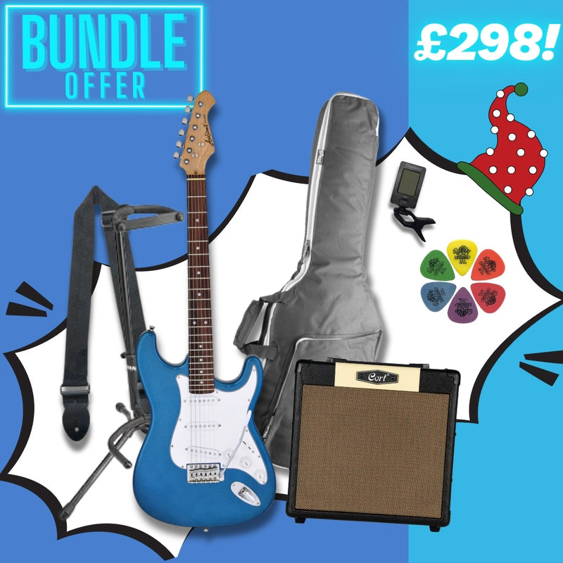 Aria STG-003 Beginner Electric Guitar Upgrade Package