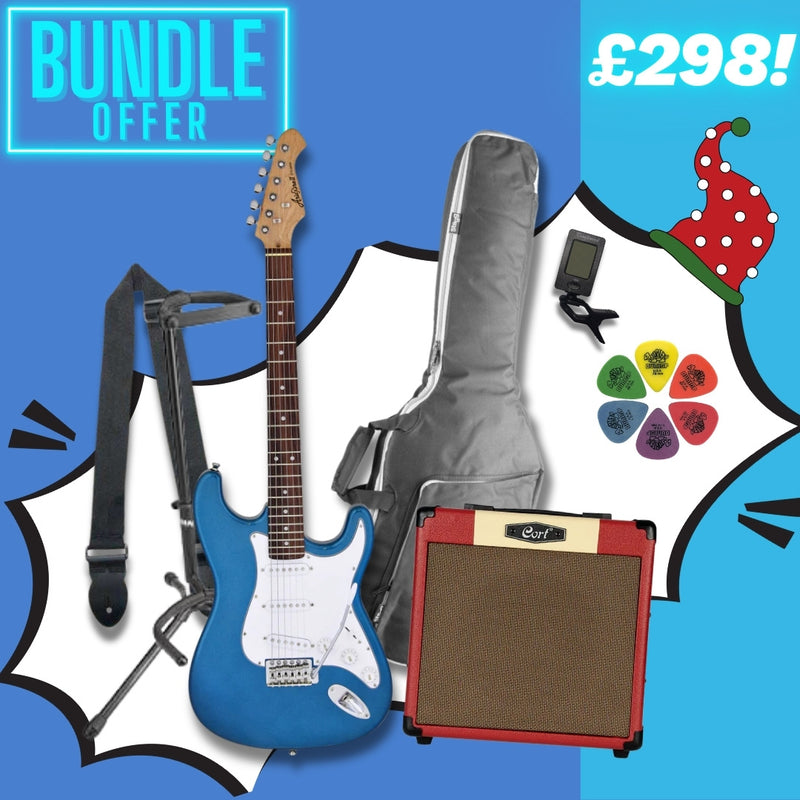 Aria STG-003 Beginner Electric Guitar Upgrade Package