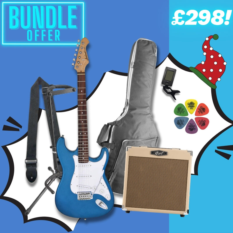 Aria STG-003 Beginner Electric Guitar Upgrade Package