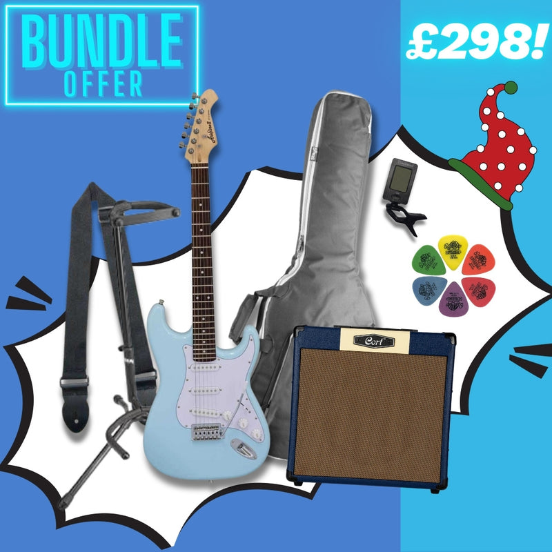 Aria STG-003 Beginner Electric Guitar Upgrade Package