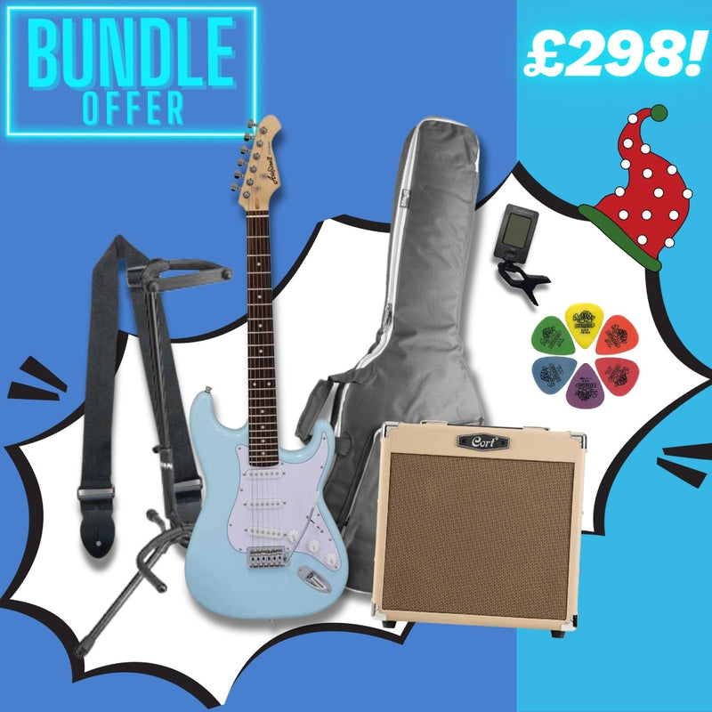 Aria STG-003 Beginner Electric Guitar Upgrade Package