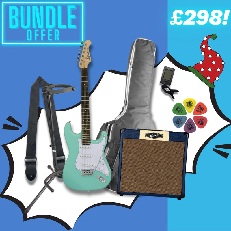 Aria STG-003 Beginner Electric Guitar Upgrade Package