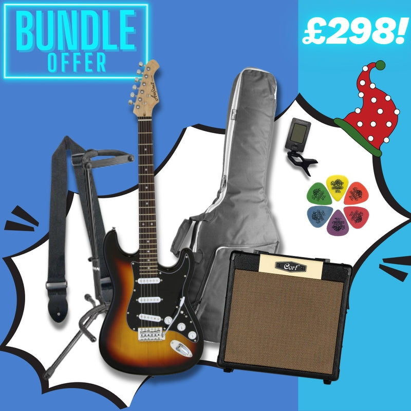 Aria STG-003 Beginner Electric Guitar Upgrade Package