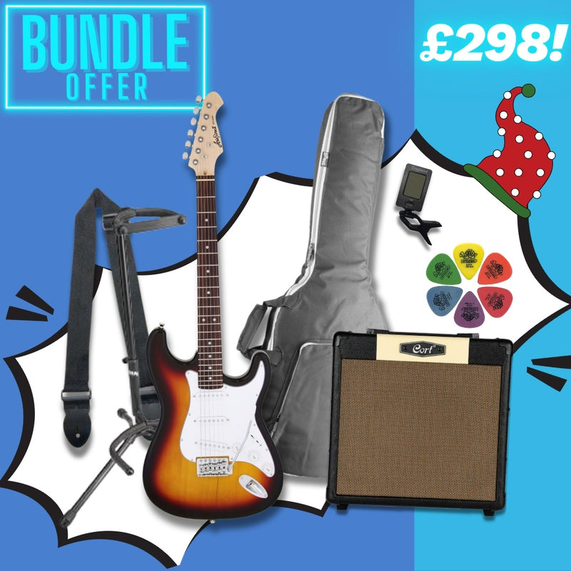 Aria STG-003 Beginner Electric Guitar Upgrade Package