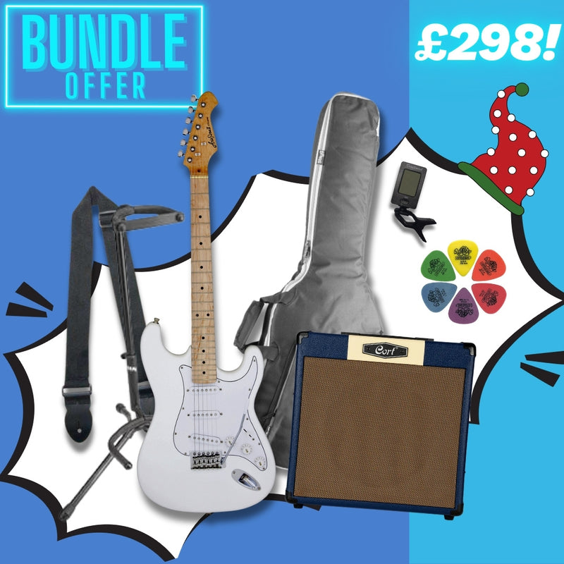 Aria STG-003 Beginner Electric Guitar Upgrade Package