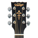 Vintage Stage Series Grand Auditorium Electro Acoustic Guitar with Cutaway in Sunburst