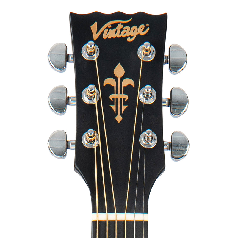 Vintage Stage Series Grand Auditorium Electro Acoustic Guitar with Cutaway in Sunburst