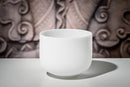 MEINL Sonic Energy White-Frosted Crystal Singing Bowl 8" - F4/Heart Chakra/432 Hz