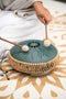 MEINL Sonic Energy Medium Octave Steel Tongue Drum, Dark Green, F