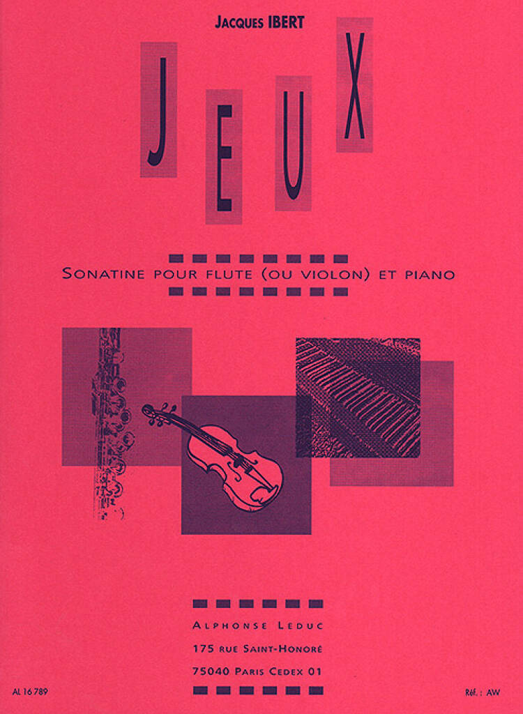 Jeux - Sonatine pour flûte (ou violon) et piano