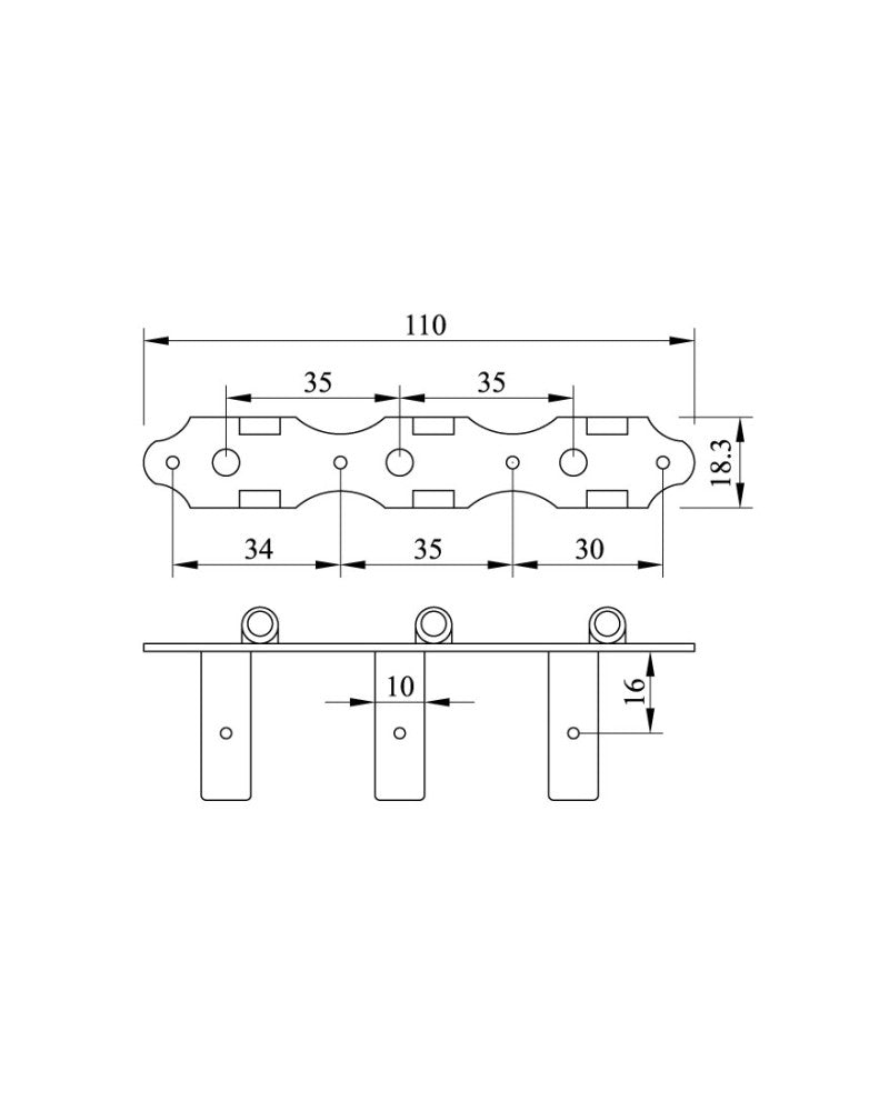 Aria Classical Guitar Machine Head Set At-250C (35mm)