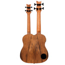 ORTEGA HYDRA-BSTE Custom Built Series Double-Neck UkeBass / Tenor Ukulele - Paldao Natural + Bag