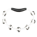 MEINL Percussion Headliner® Series Molded ABS Single-Row Tambourine - White