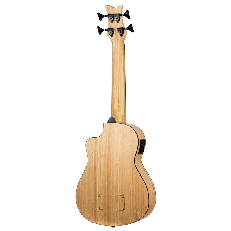ORTEGA Bamboo Series Short Scale Uke Bass 4 String - Solid Bamboo + Bag