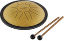 MEINL Sonic Energy Small Steel Tongue Drum - Gold C Minor (8 notes)