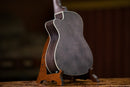 Ortega Earth Series Concert Preamp Ukulele 4 String - Okoume Coal Black