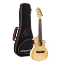 Ortega Horizon Series Electro Concert Ukulele in Bamboo Natural with Gig Bag RUBO-CE