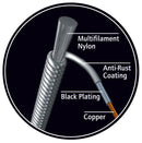 ORTEGA Custom Made Soprano/Concert Low-G Ukulele String Set Black Nylon