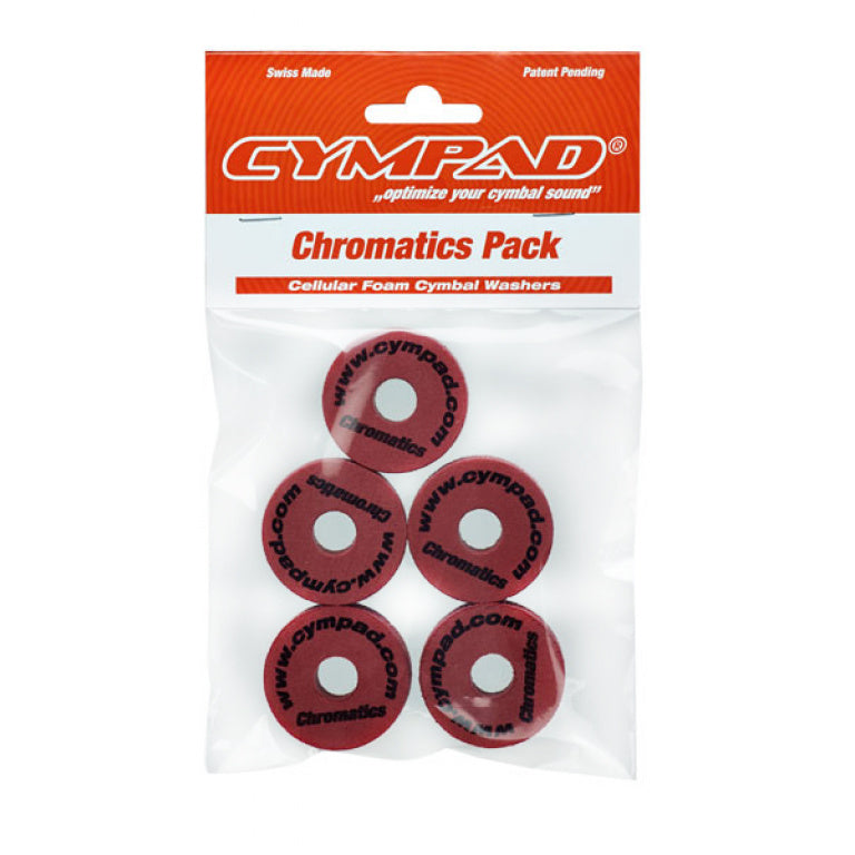 Cympad Chromatics Crimson 40/15mm Cymbal Pad – Set of 5